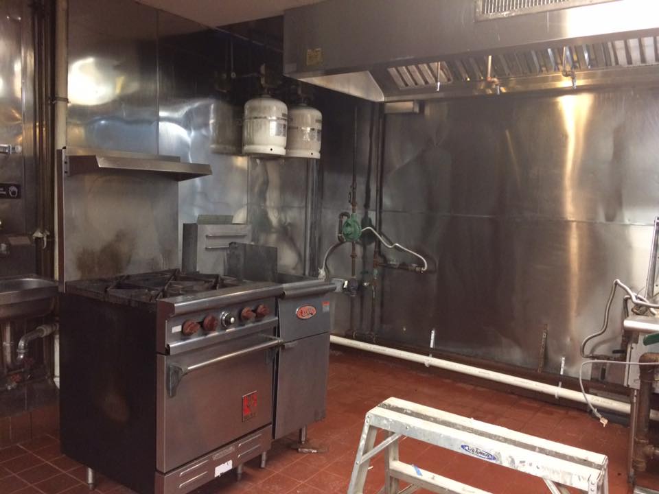 cleaning new kitchen